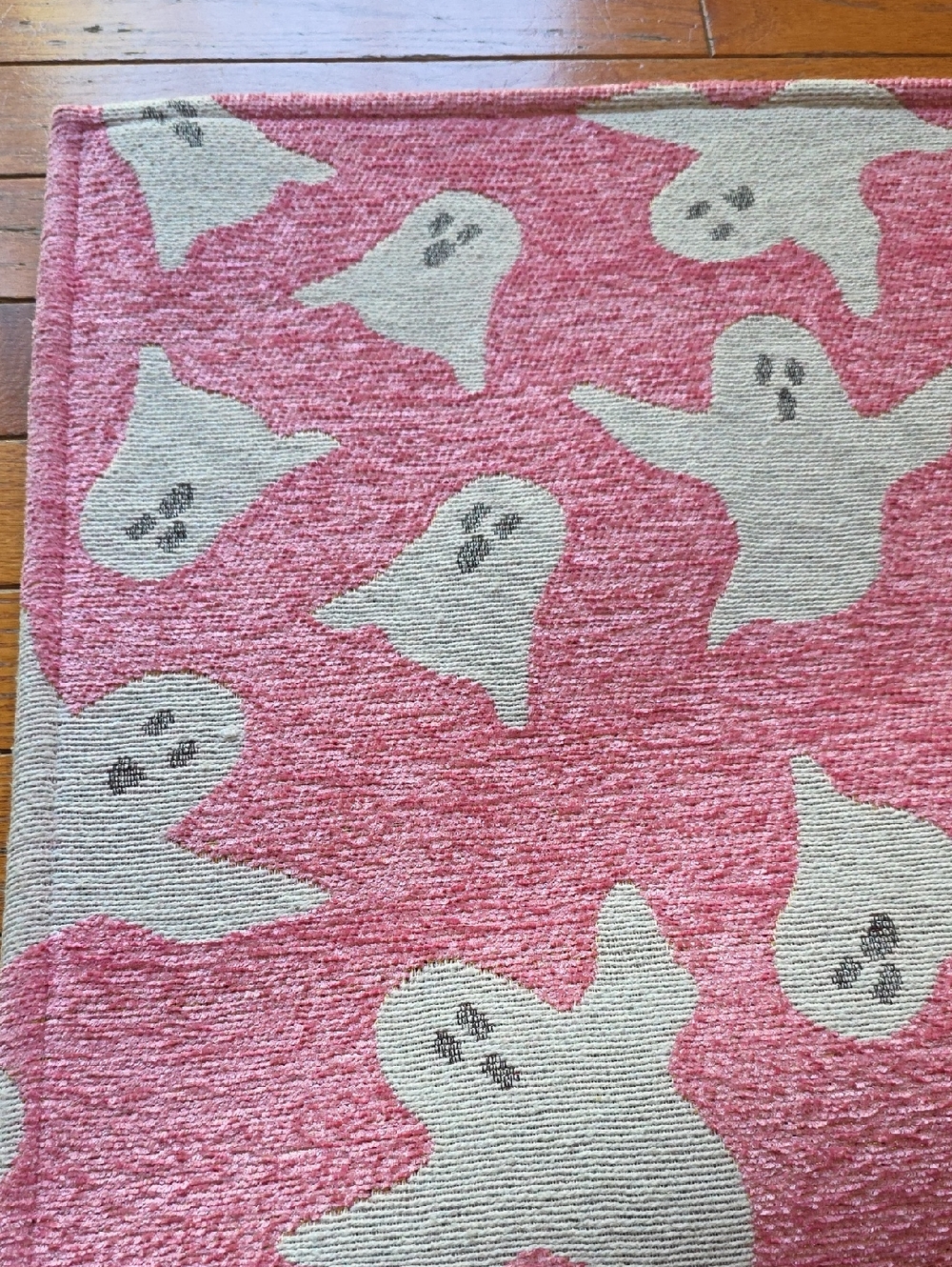Pink Ghost Pattern Area Rug 3 By 5 Feet - Picture 3 of 6